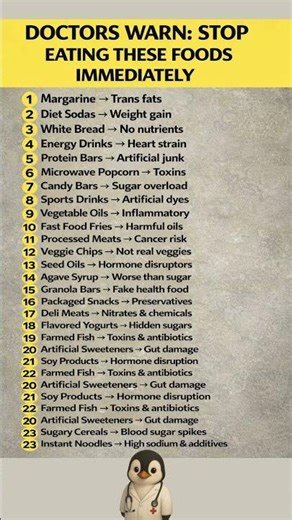 Doctors Warn Stop Eating These 23 Foods Immediately
