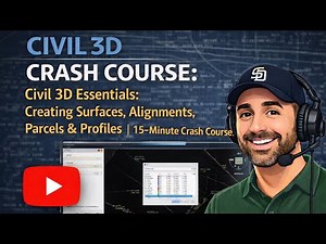 Civil 3D Essentials: Creating Surfaces, Alignments, Parcels & Profiles | 15-Minute Crash Course