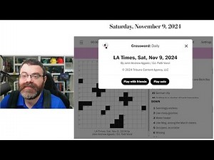 Learning Crossword Week 26 | LA Times Crossword Saturday Nov 9th, 2024