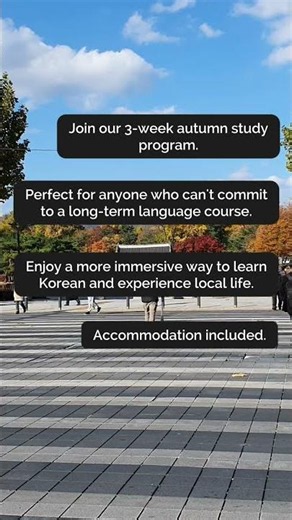Autumn Study Trip in Korea🇰🇷📚