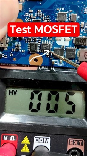 Don’t Replace It - MOSFET Testing Trick Every Repair Tech Must Know #repair #shorts #tech