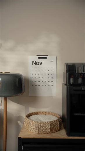 Robert McCombe on Instagram: "The latest addition to my office from @kalstorecom I’ve had my eyes on this wall calendar for the longest time and I’m so happy to see that it looks as nice in person as I thought it would. I see quite a lot of people draw on their calendars and make notes, but personally I don’t think I can do that. I have to keep it clean and minimal… my OCD is crazy 😅 Thanks again to @kalstorecom for sending this out to me and getting my office a step closer to being “Com