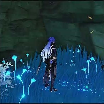 investigate the shrubbery on the stone wal #genshinimpact #trending#trending