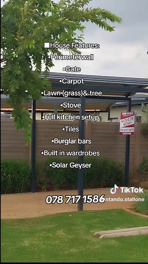 Your Dream Home awaits you in Protea Glen Soweto Johannesburg •These beautiful Houses are selling from R789 000 for a two bedroom of 44m² with a monthly repayment of R8 600 per month •A 3 bedroom 59m² goes for R948 000 with a monthly repayment R10 200 , and • 4 bedroom of 104m² goes for R1,2 Million with a monthly repayment of R14 600 with the current , House Features --------------------------- ▪︎A full kitchen set up with a stove ▪︎Tiles ▪︎burglar bars ▪︎Carpot , ▪︎Gardening lawn ▪︎Gate , ▪︎Pa