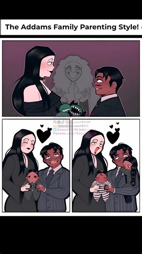 Morticia and Gomez Hate Normal Babies! 🤣🦇 #addamsfamily