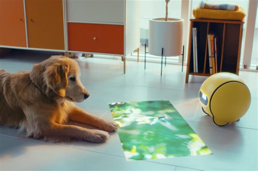 Lo último de Samsung es un simpático robot del tamaño de un balón que también es un asistente de IA y un proyector