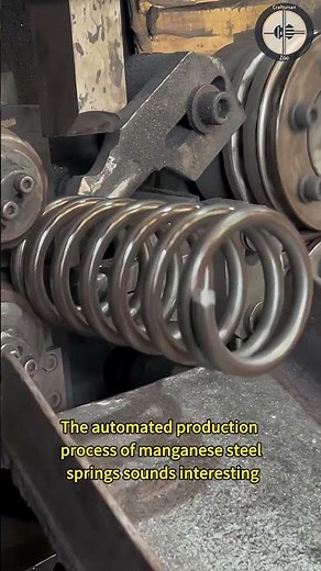 The automated production process of manganese steel springs sounds interesting