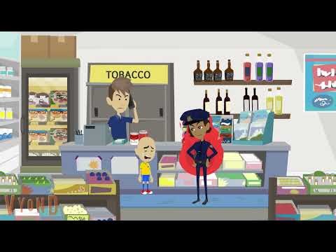 Caillou Try To Steal Something form the store/arrested