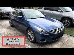 How to replace thermostat on 2008-2013 Infiniti G37S Coupe DIY Tutorial installation instructions