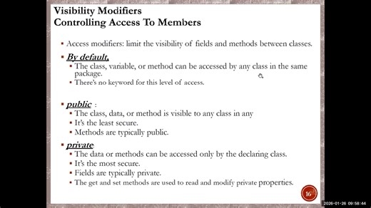 4-Visibility modifiers and case study solution