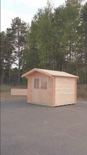 Gartenhaus selber bauen 🛠️ | Einfacher Aufbau mit Bausatz aus Massivholz!