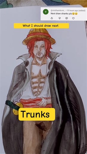 trunks from one piece #drawing #drawing #art #hitroart #anime #onepiece