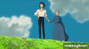 Howl and Sophie scenes in Howls Moving Castle on Make a GIF
