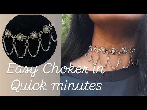 How to make stylish choker | Beginner’s DIY
