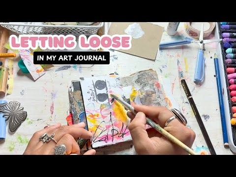 ✨ ASMR Art Journaling Session | Relaxing Collage & Mark Making