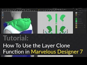Marvelous Designer Tutorial | How to use the layer clone function