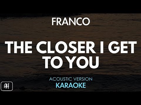Franco - The Closer I Get To You (Karaoke/Acoustic Instrumental)