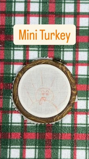 Stitched this little turkey just in time for Thanksgiving — all festive colors and gobble energy. 🧵