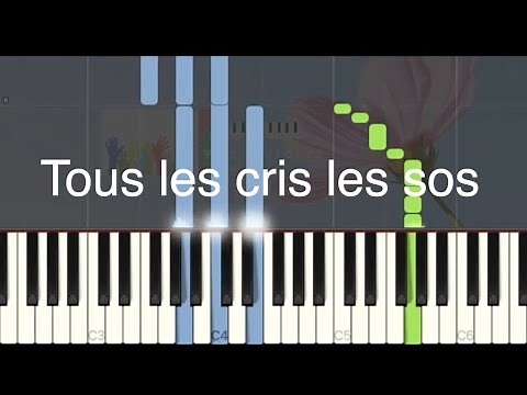 Daniel Balavoine - Tous les cris les sos - Medium piano tuto