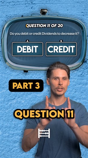 Accounting Stuff on Instagram: "Debit & Credit Quiz (Part 3 of 4) Can you answer these five questions on Debits and Credits in accounting? 11. Do you debit or credit Dividends to decrease it? 12. Do you debit or credit Accrued Expenses to decrease it? 13. A business provides services to a client on credit. Which account is debited? 14. A business pays a supplier for inventory that was purchased on account. Which account is credited? 15. A business records depreciation on its equipment. Which acc