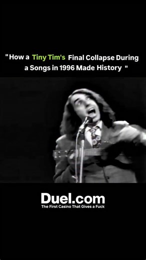 𝗞𝗻𝗼𝘄𝗹𝗲𝗱𝗴𝗲 𝗠𝗮𝘁𝗿𝗶𝘅 | 𝗙𝗮𝗰𝘁𝘀 𝗗𝗮𝗶𝗹𝘆 on Instagram: "During a charity event in 1996, Tiny Tim — the musician known for his ukulele and high falsetto voice — insisted on performing despite years of heart problems. While singing his signature song, “Tiptoe Through the Tulips,” he suddenly collapsed on stage. He passed away shortly after, turning that moment into one of the most unforgettable and heartbreaking finales in music history. His last act was the same thing that defined 