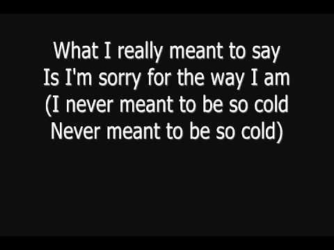 Crossfade - Cold [Lyrics] [HQ]
