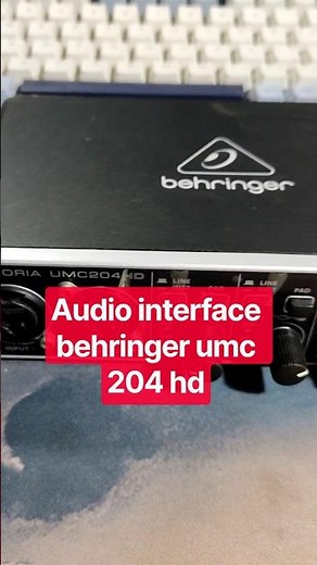 Behringer UMC 204HD audio interface or soundcard #shorts
