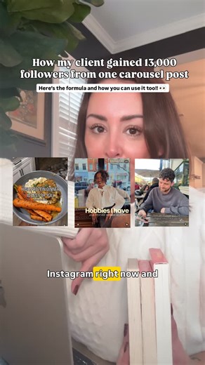 Shannon McKinstrie | Social Media Strategist & Marketer on Instagram: "And I made hooks for your next carousel’s title slide below… These types of carousels are having a HUGE moment and will continue to explode in 2026, so if you’ve been overthinking carousels lately, try this: 👉 Pick ONE idea 👉 Break it into super simple “pages” 👉 Use simple visuals from your camera roll 👉 Keep your sentences human + conversational And if you need help writing slide 1, here are 5 title-slide templates you c