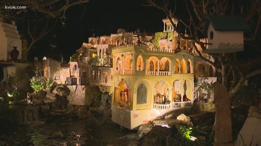 Cedar Park man shows handmade detailed nativity display in his backyard for the public