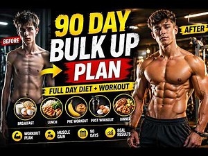 90 Day Beginner Bulk Up Plan (Full Diet + Workout to Gain Muscle FAST!) 💪