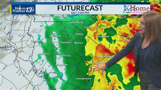 Highest tide of the week on Friday, rainy weekend weather