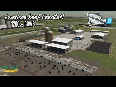 Large American beef farm! (Timelapse) Farming Simulator 22