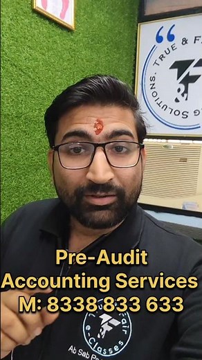 Pre-Audit Accounting Services of your Books of Accounts #audit #taxaudit #gstaudit #statutoryaudit