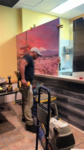 Client: we need a kitchen cover, Owl Designs: Say no more. 💪🔥 Here’s the result #owldesigns #durhamnc #customsigns #branding