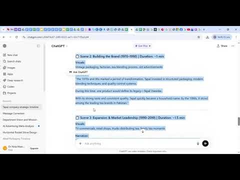 Craft your own content series: Creating Video Documentary using AI