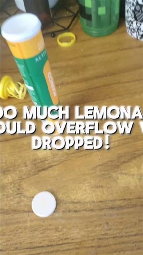 Science Experiment 101 - Berocca & Lemonade #experiment #science #test #berocca #lemonade #water