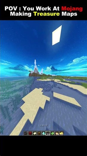 Pov:You Working At Mojang Making Treasure Maps 🥀✨