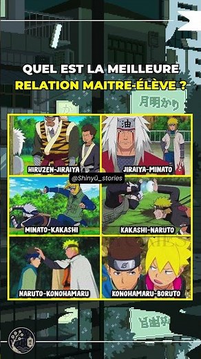 Naruto : Quelle est la meilleure relation Maître-Élève ?
