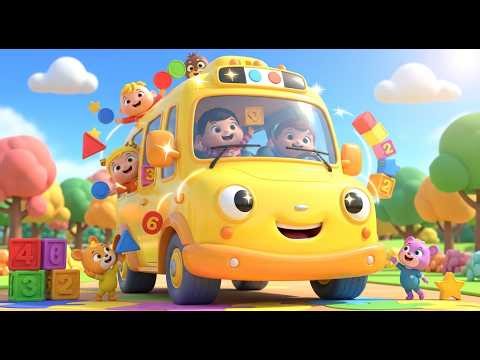 Wheels on the Bus 🚌 The Big Learning Challenge 🎒 | Fun & Playful Adventure for Toddlers & Kids