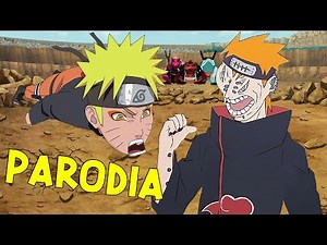 Naruto contra Pain y la invasión a Konoha | Parodia resumida