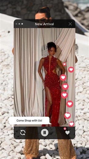 #RedCarpetReady ✨ Shine bright in Portia and Scarlett's stunning red fully stoned couture gown, perfect for making a statement! Plus, stay tuned for the dazzling gold jumpsuit en route. #PortiaAndScarlett #CoutureElegance #GlamorousStyle #HighFashion 🌟 | Reflections Prom and Pageant