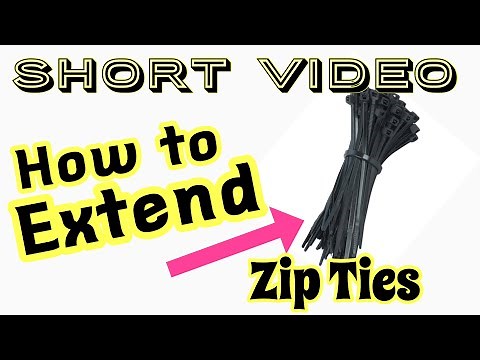 Double the Zip - Unbelievable Trick to Make Zip Ties Longer!