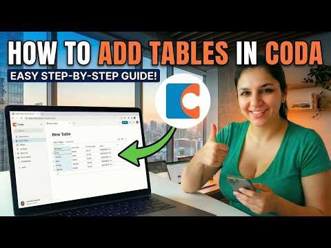 how to add tables in Coda (Fastest way)