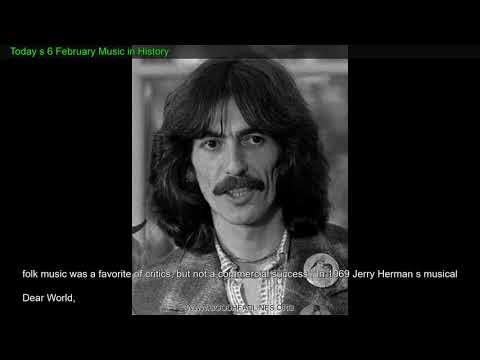 Today s 6 February Music in History