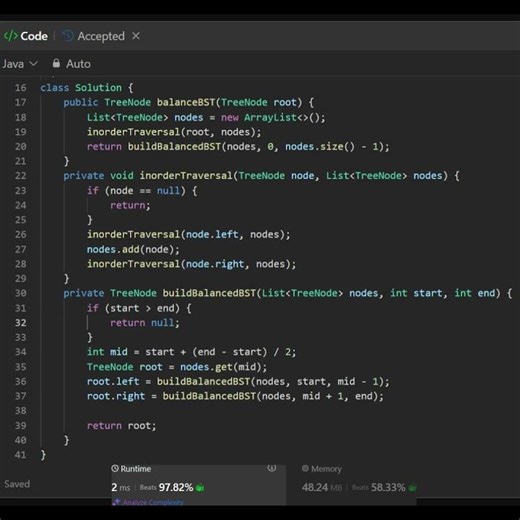1382 Balance a Binary Search Treeenshot 2 9 2026