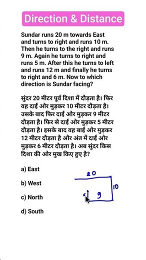 #shorts #viral #direction #distance #upsc #ibpspo #sbipo #2026 #clerk