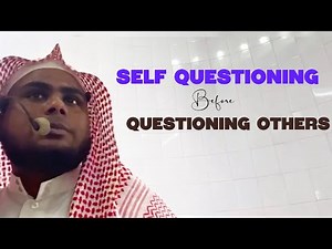 Self Questioning Before Questioning Others