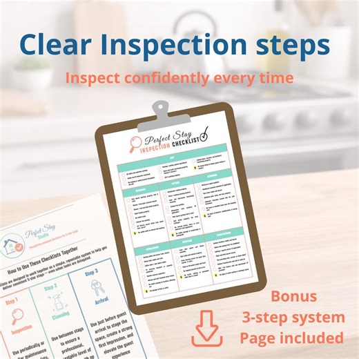 Airbnb Inspection Checklist Printable | 1-page Turnover Inspection Sheet | Vacation Rental Safety Check | PDF Download - Etsy