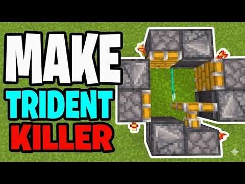 How to Build an EASY Trident Killer in Minecraft Bedrock 1.21