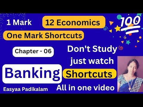 12 Economics - chapter 6 - One mark shortcuts - Exam Preparation - one shot